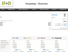 Tablet Screenshot of hospedajeydominios.com